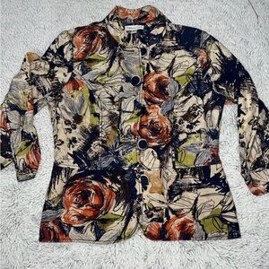 Coldwater Creek Artistic Floral Blazer - Multicolor